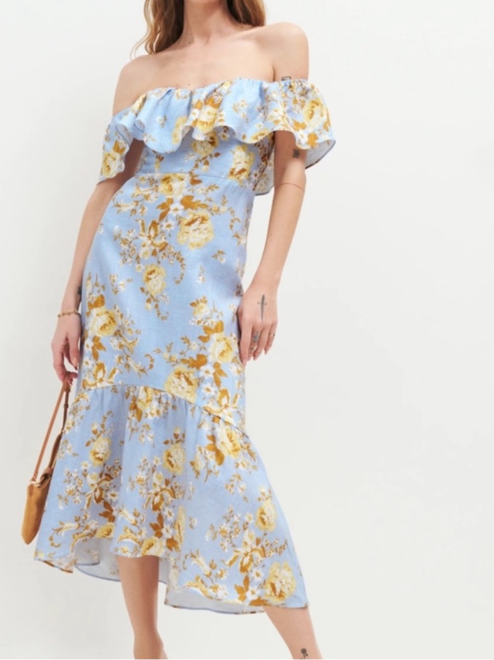 Reformation Baela Linen Dress